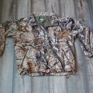 Cabela's Men's Camo Zip-Up Hoodie Jacket - Brown/Green/Tan